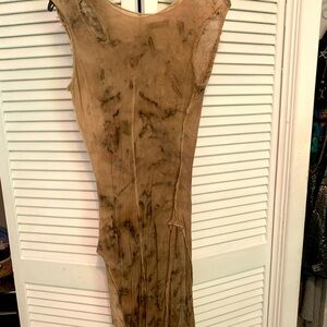 SOLD Dune Apocalyptic distressed dye dress